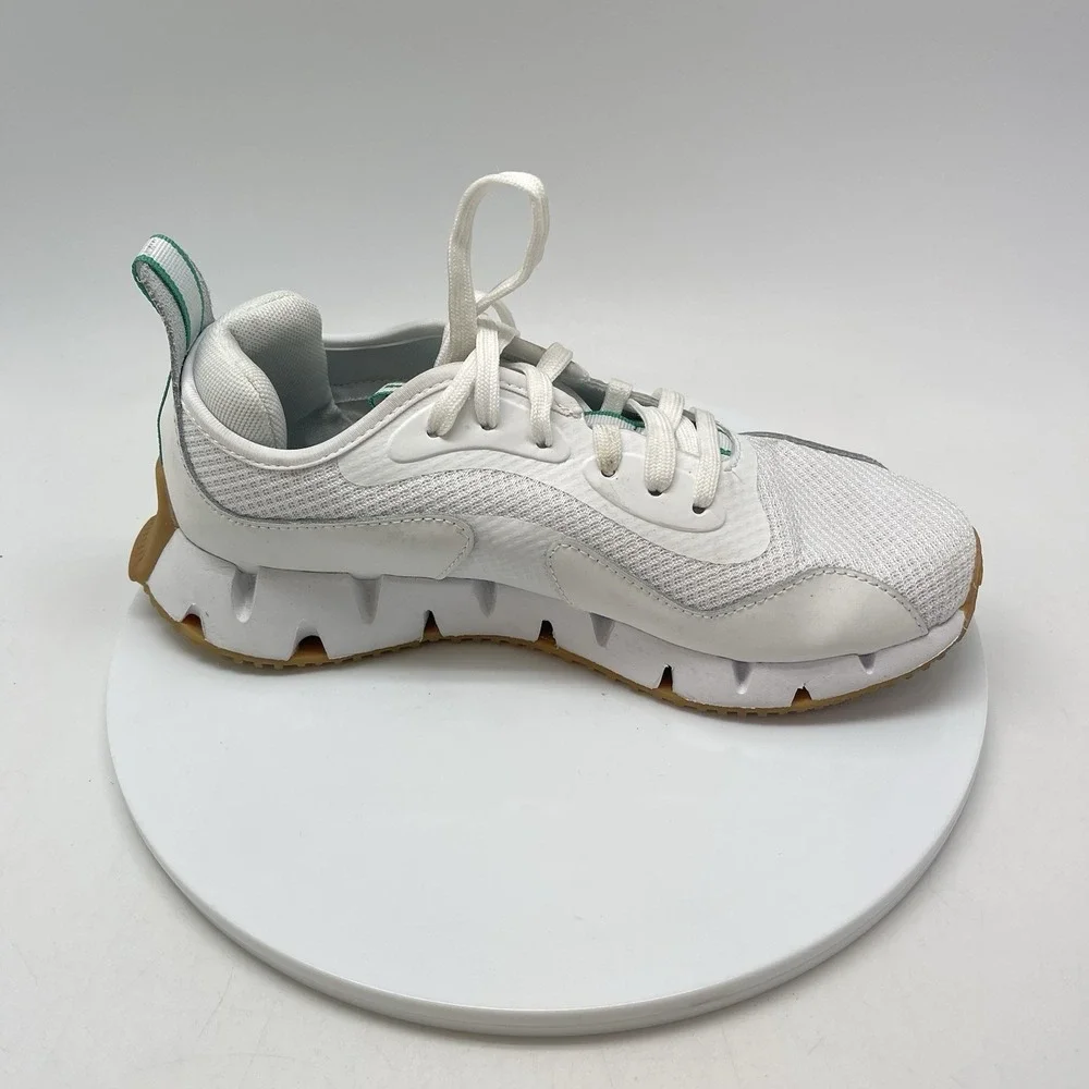 Reebok‎ Sneakers Womens 8.5 Zig Dynamica R30106W White Green Running Shoes